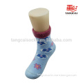 Good Quality Blue Unisex Cotton Child Socks with Cute Design